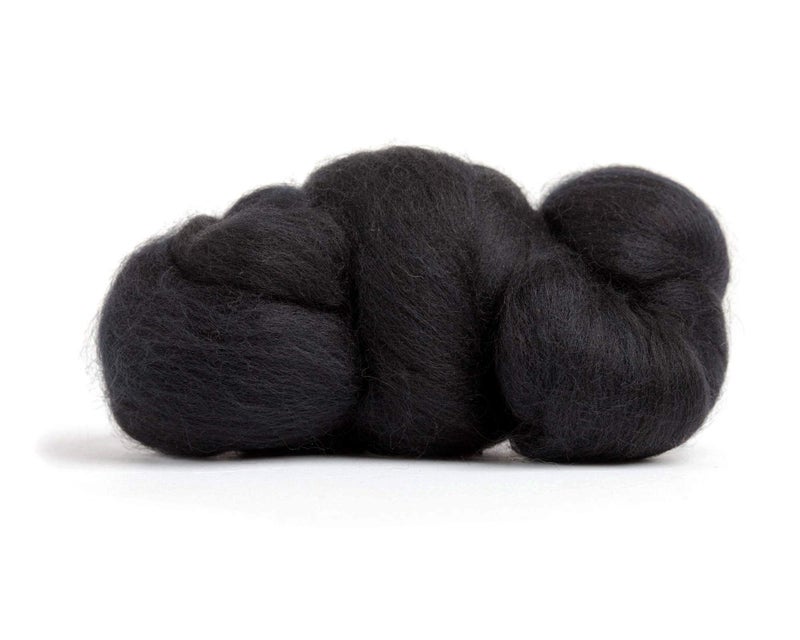 Desert Breeze Distributing 100% Natural Merino Wool Roving - Premium Combed Top Merino Roving Wool - Tapestry, Spinning, Wet Felting & Needle Felting Supplies - 21.5 Micron - 1 oz, Color Black - Image 2